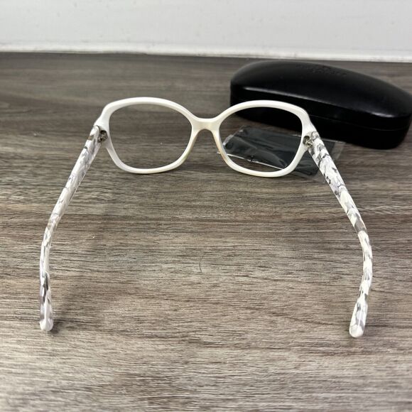 Coach HC8166 Sunglasses FRAMES ONLY White Crystal Mosaic Gradient 58-18-135 main image 4